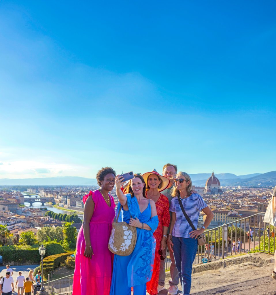 Leger Holidays guests enjoying Florence's iconic skyline