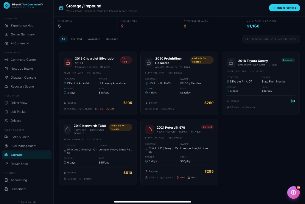 Lot, lien, and release — all tracked.