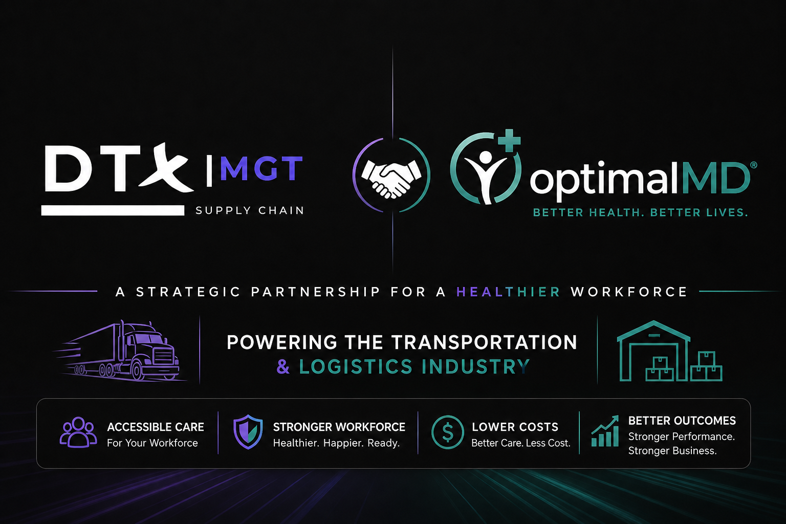 DirectX MGT and OptimalMD strategic partnership for transportation workforce health