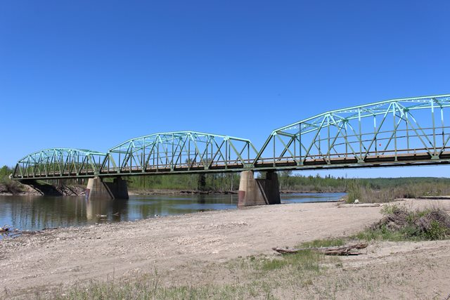 Barrhead County river bridge