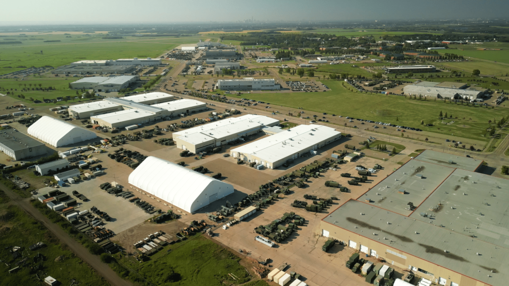Aerial view of CFB Edmonton base