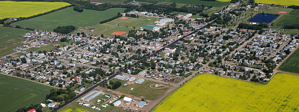 Aerial view of Legal Alberta