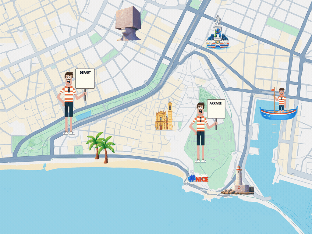 Nice route itinerary
