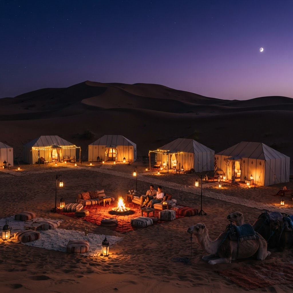 Sahara Desert Luxury Camp & Camel Trek