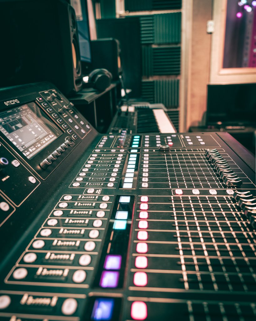 Studio mixing desk