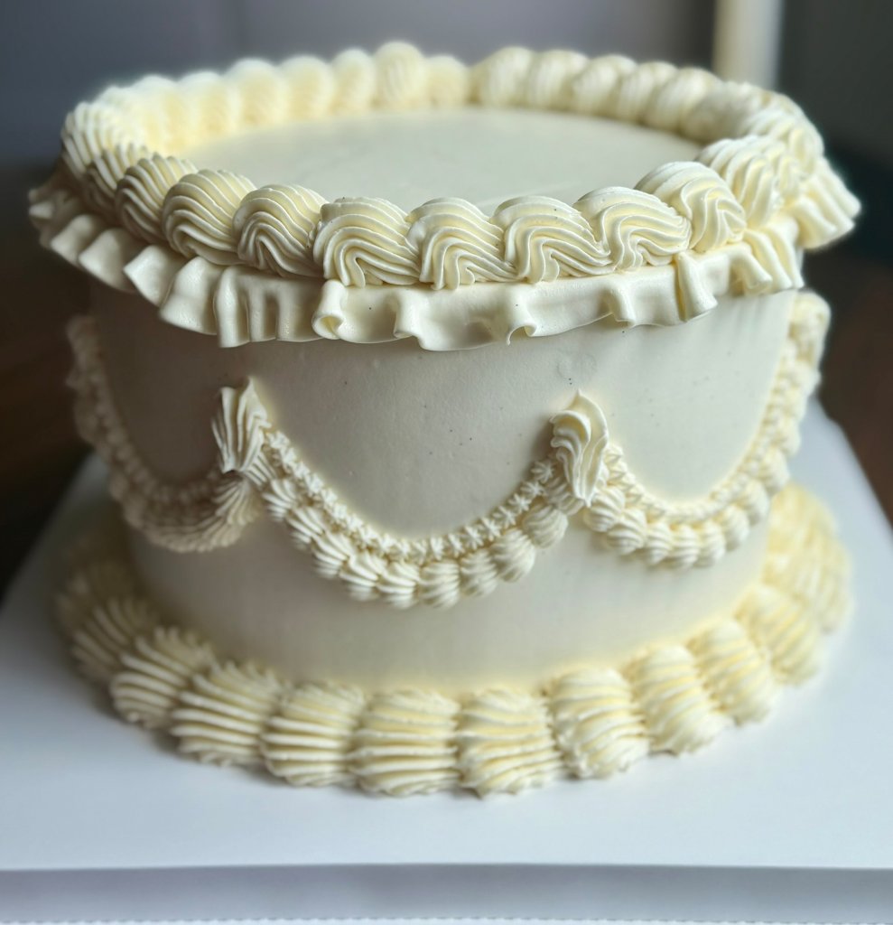 Ruffled Swag Cake