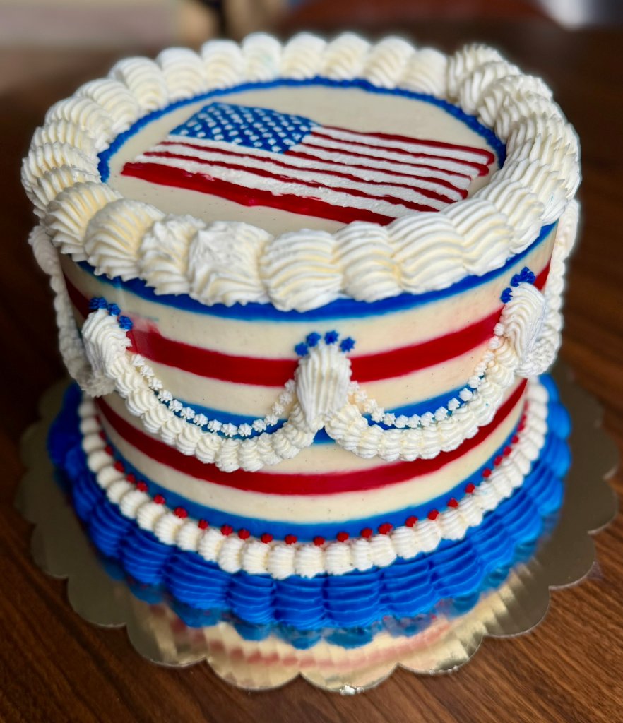 American Flag Cake