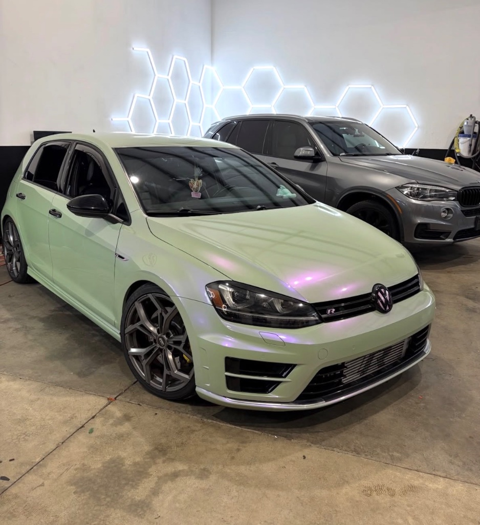 VW Golf R Iridescent Green