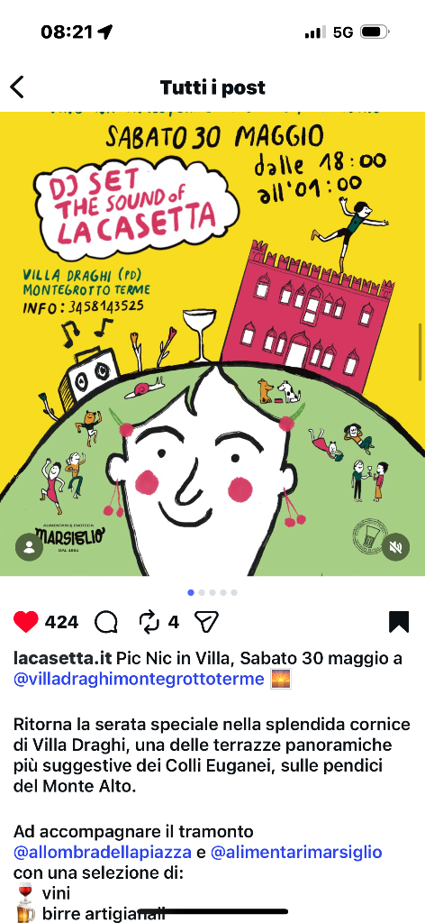 DJ Set – The Sound of La Casetta | Pic Nic in Villa