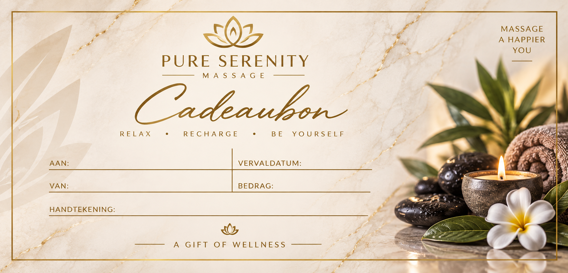 Pure Serenity Massage cadeaubon