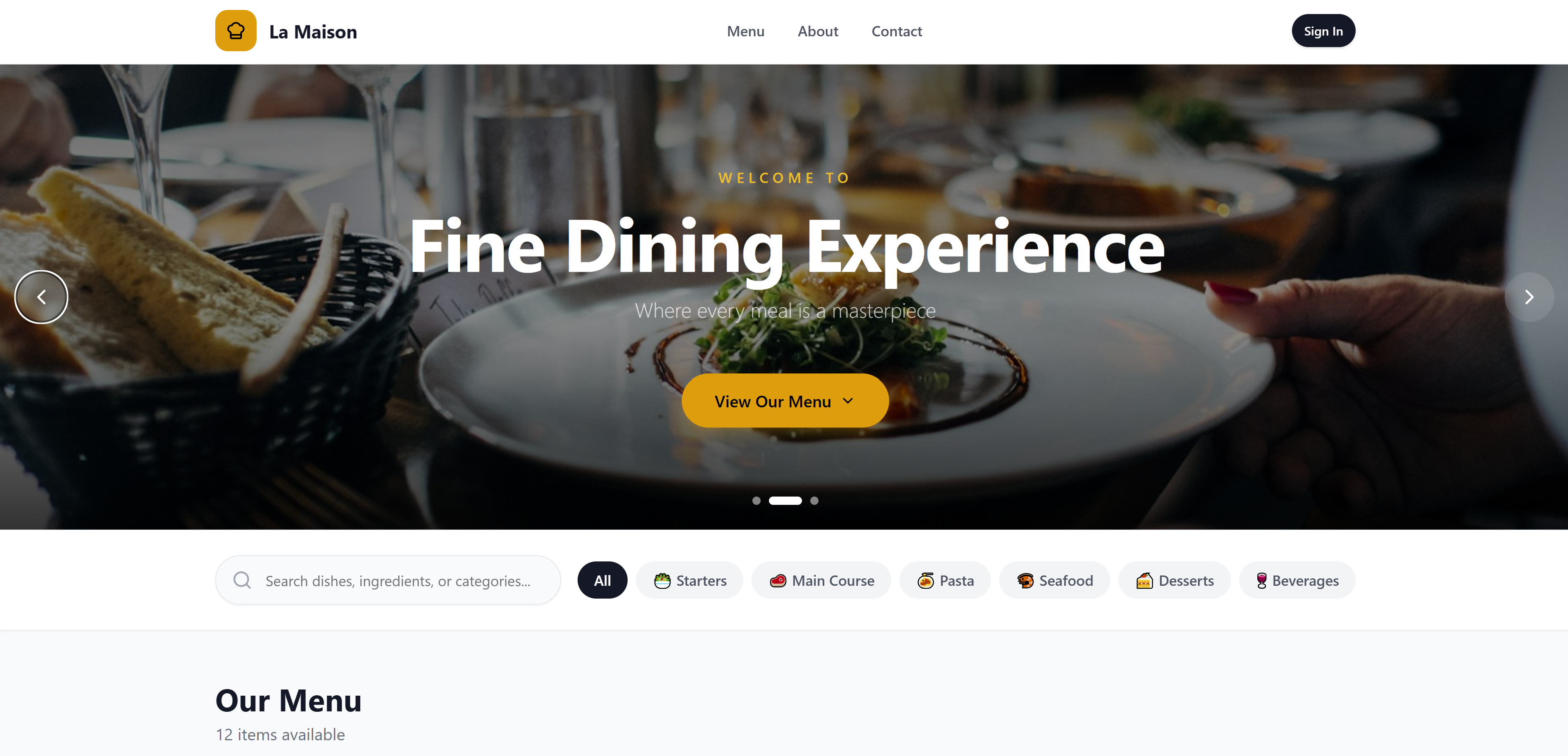 Complete Restaurant Pos System & Website template preview