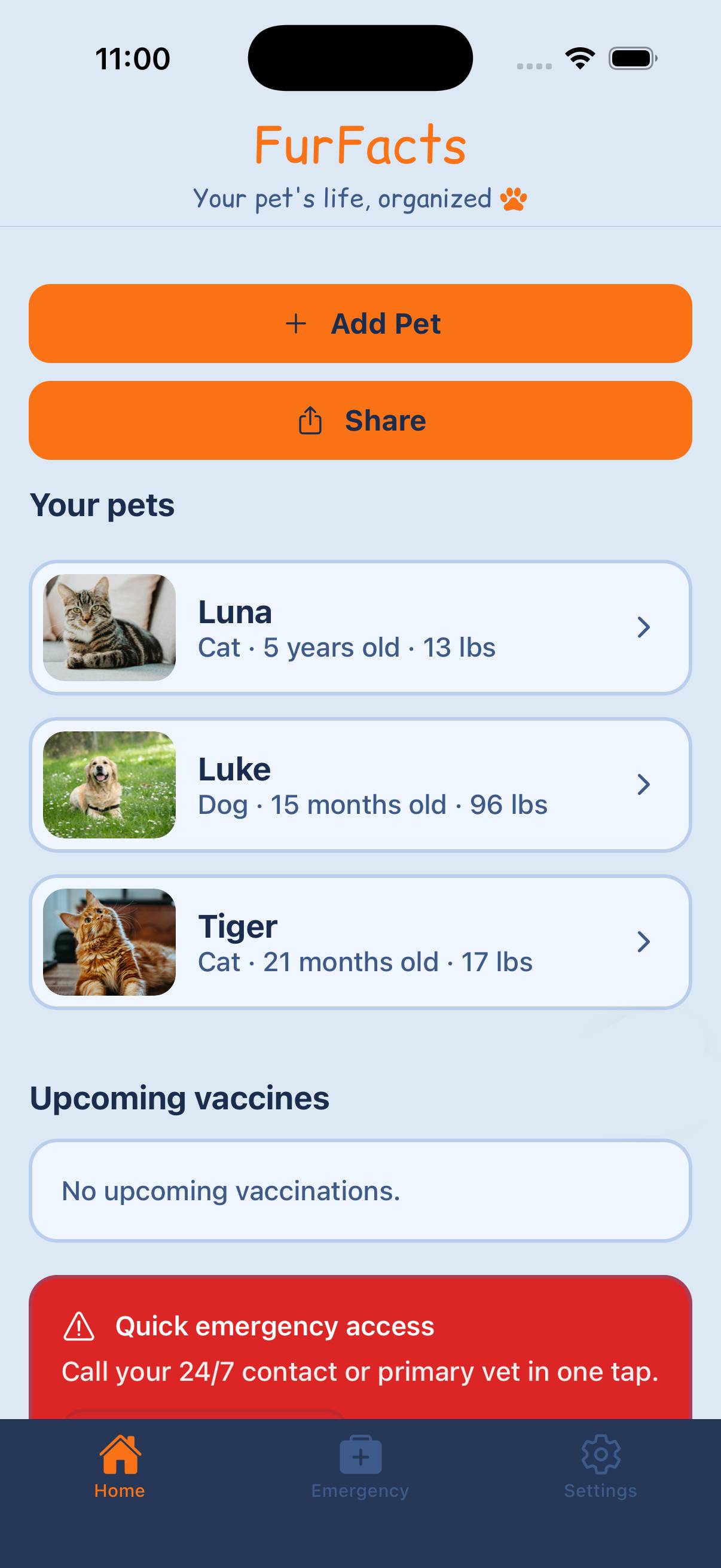 Pawfolio Pet Profile