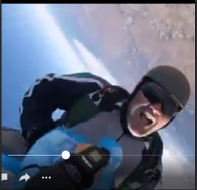 Casey skydiving