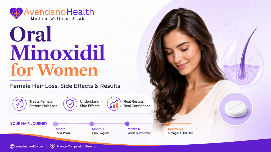 Oral Minoxidil for Women: Female Hair Loss, Side Effects and Results