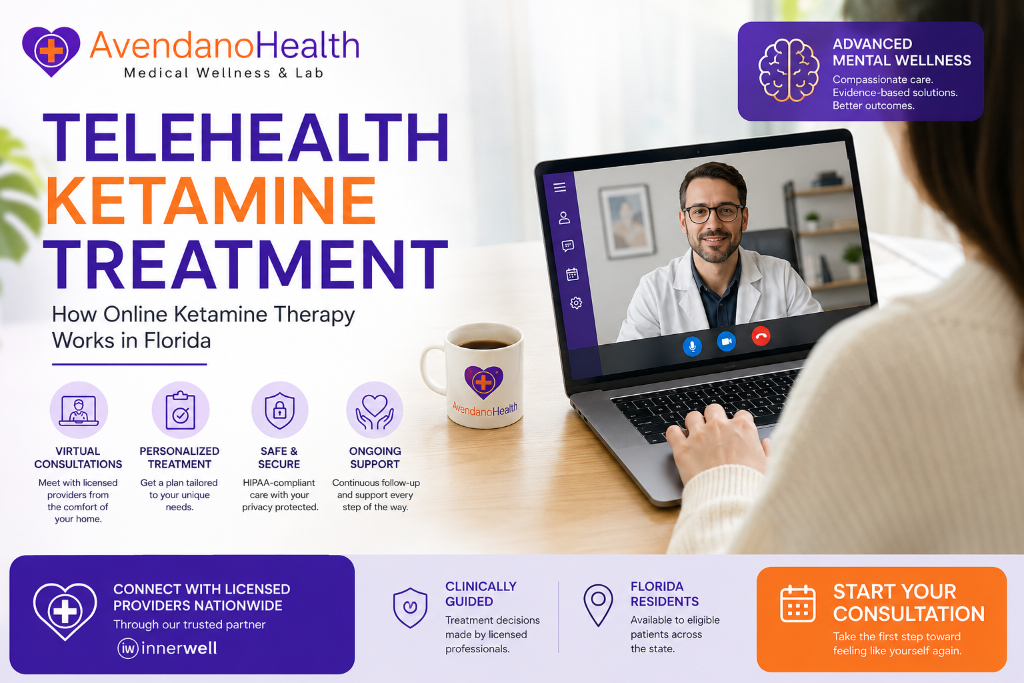 Telehealth Ketamine Treatment: How Online Ketamine Therapy Works in Florida