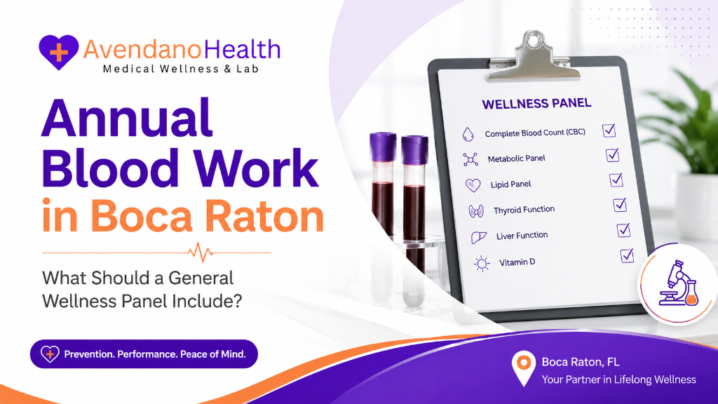 Annual Blood Work in Boca Raton: What Should a General Wellness Panel Include?