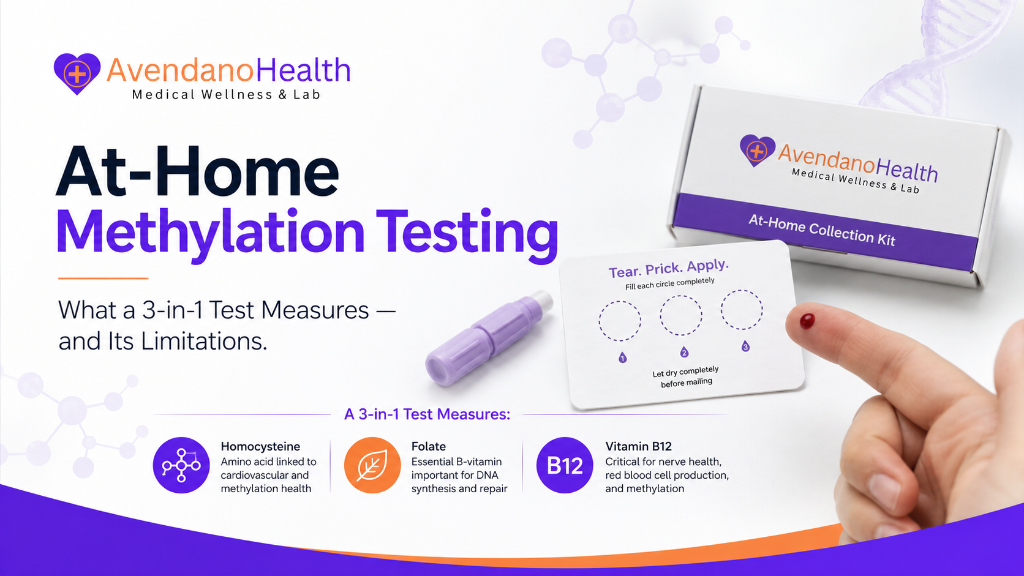 At-Home Methylation Testing: What a 3-in-1 Test Measures—and Its Limitations