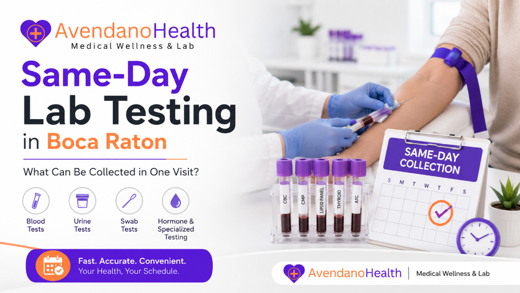 Same-Day Lab Testing in Boca Raton: What Can Be Collected in One Visit?