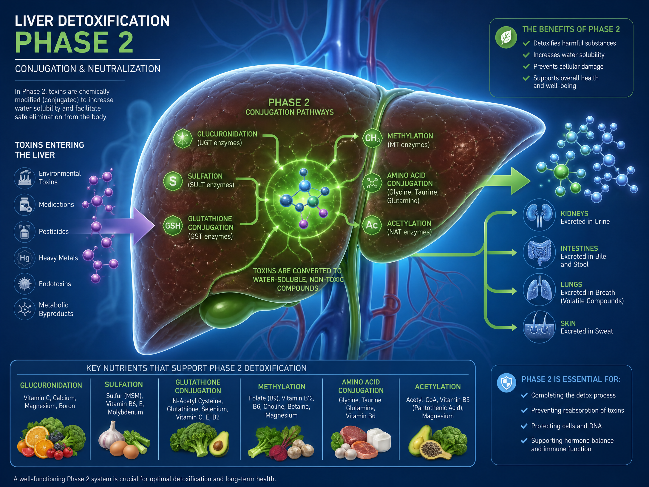 Liver phase 2 detox pathway