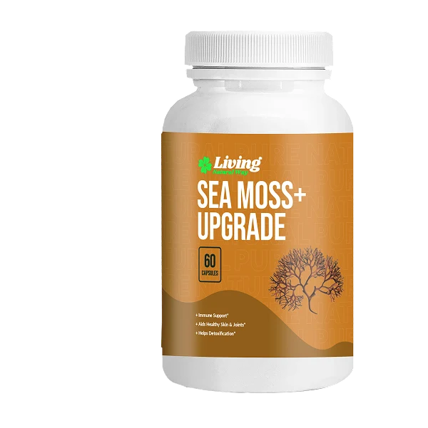 Sea Moss+ supplement bottle by Living Natural Way