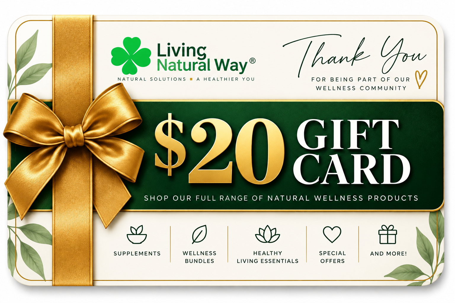 FREE $20 Gift Card