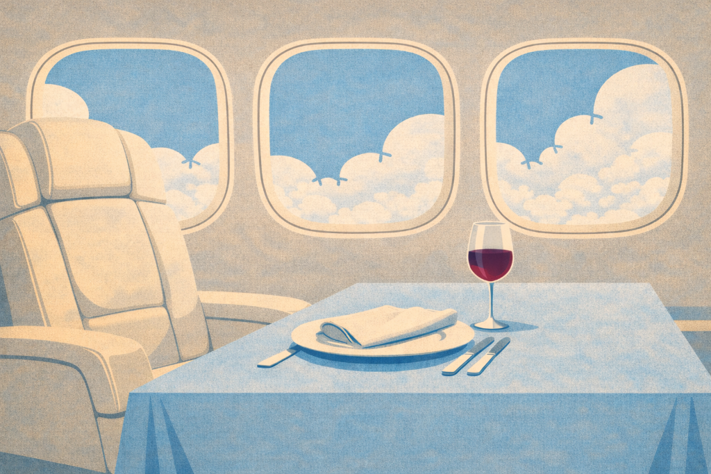 Cloud Club in-flight catering