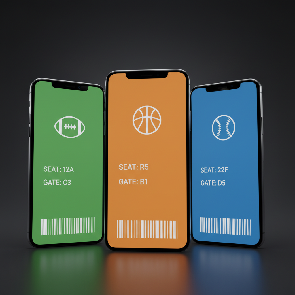 Sports wallet ticket passes