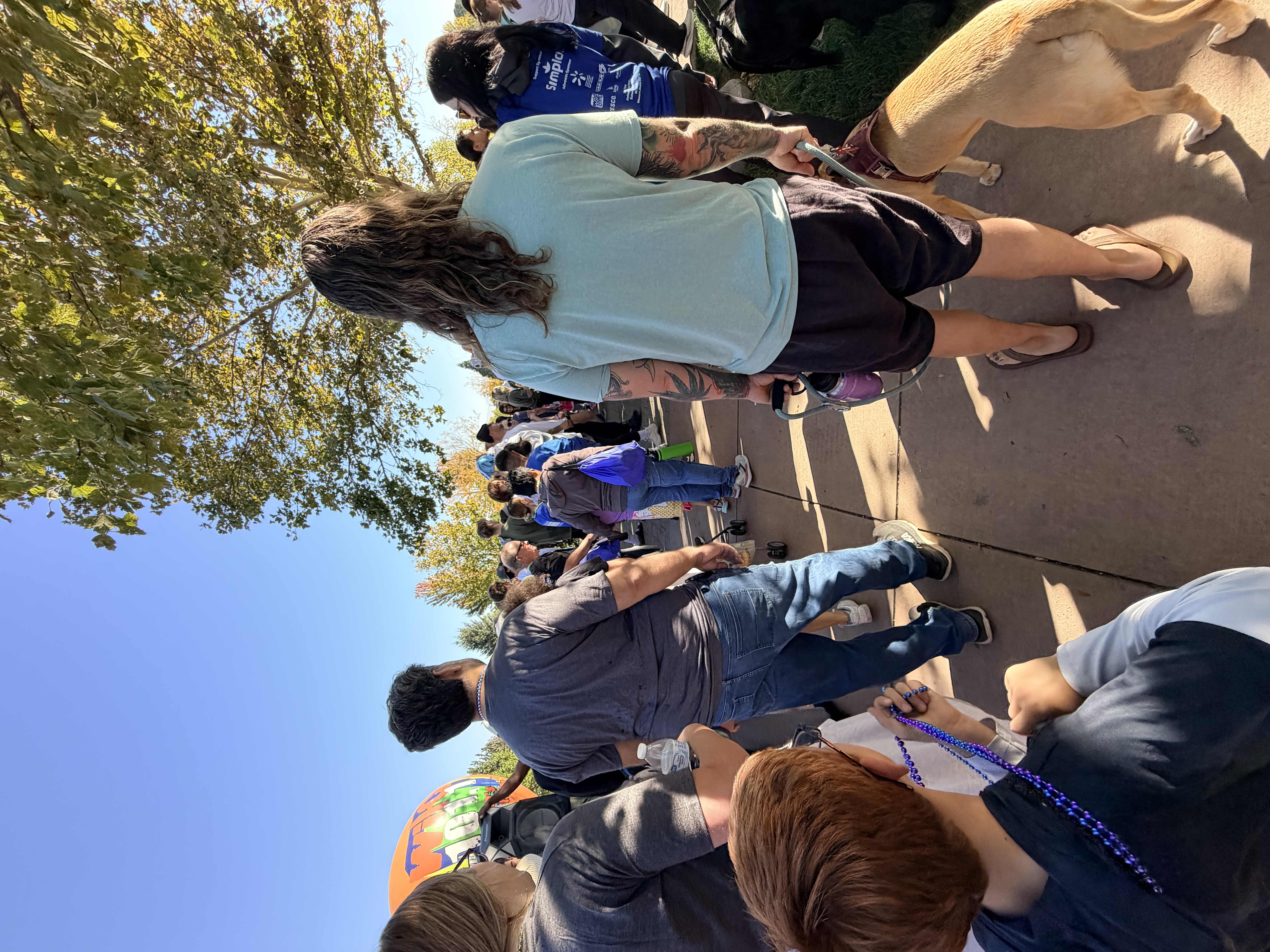 Walking together at Out of the Darkness