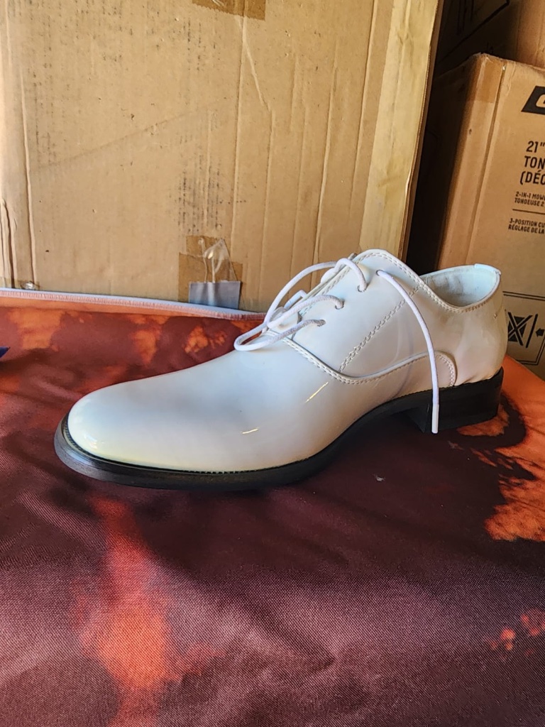White Patent Leather Oxford