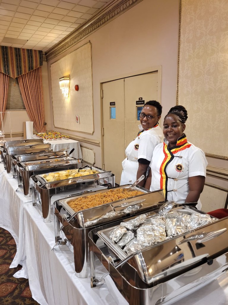 Pilau & Irish potatoes setup