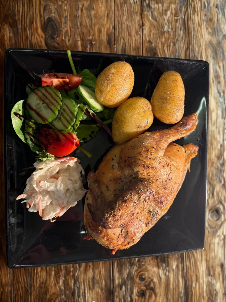 Herb roasted chicken