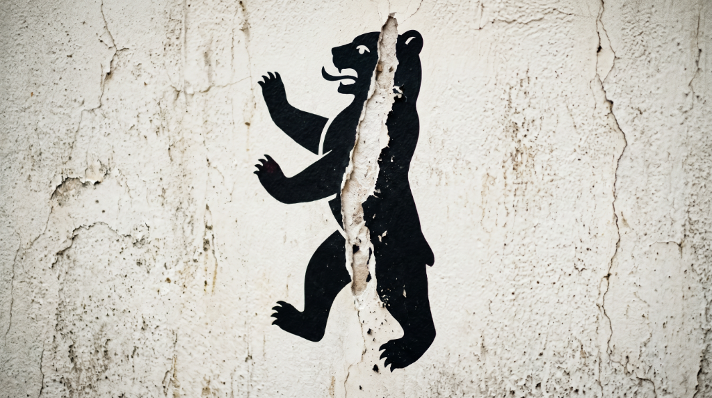 Berliner Bär zerissen