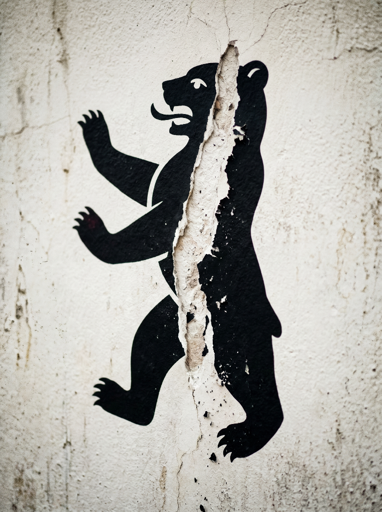 Berliner Bär zerissen