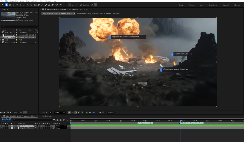 After Effects markers