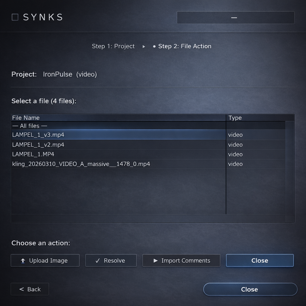 Choose files