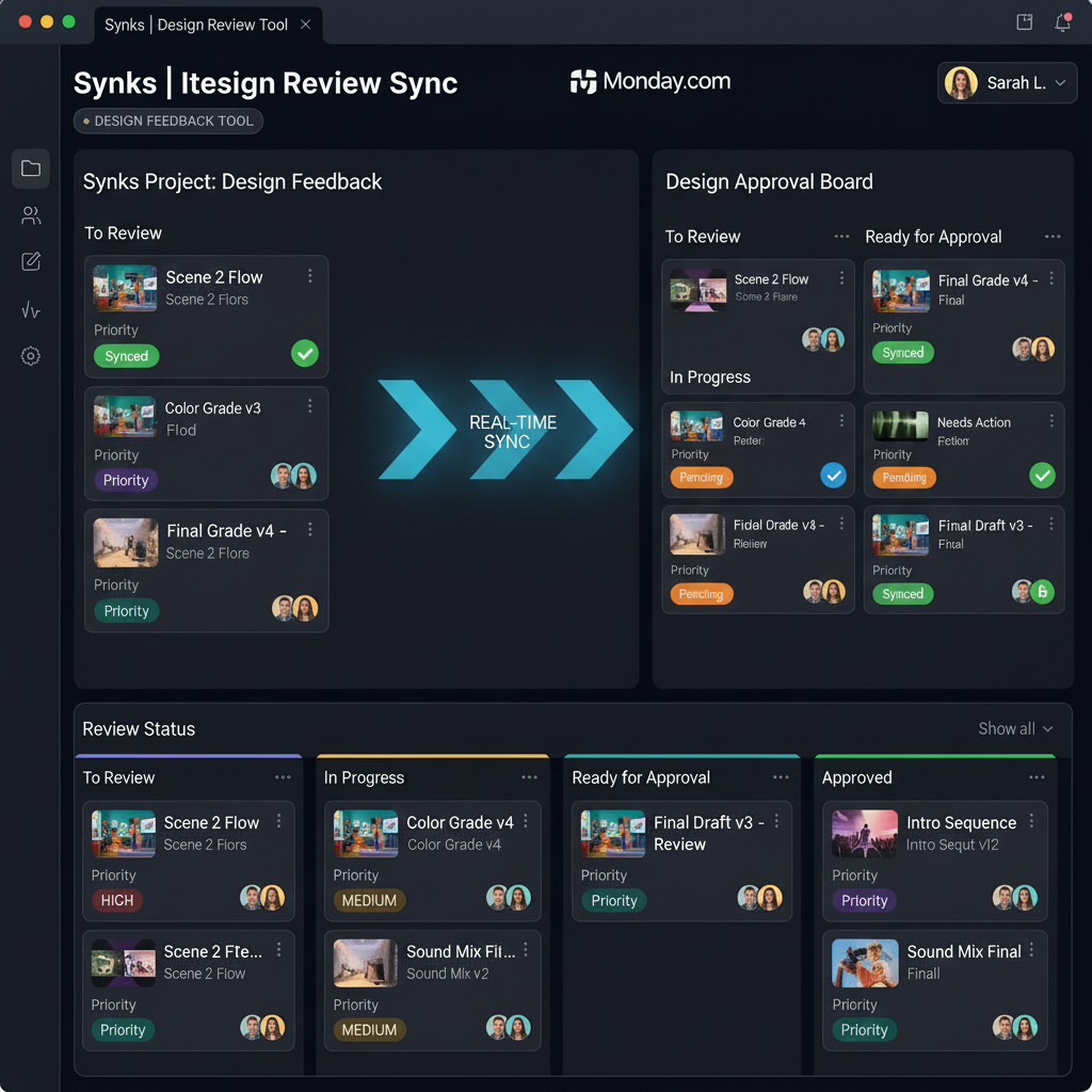 How to Sync Creative Review Status to Monday.com