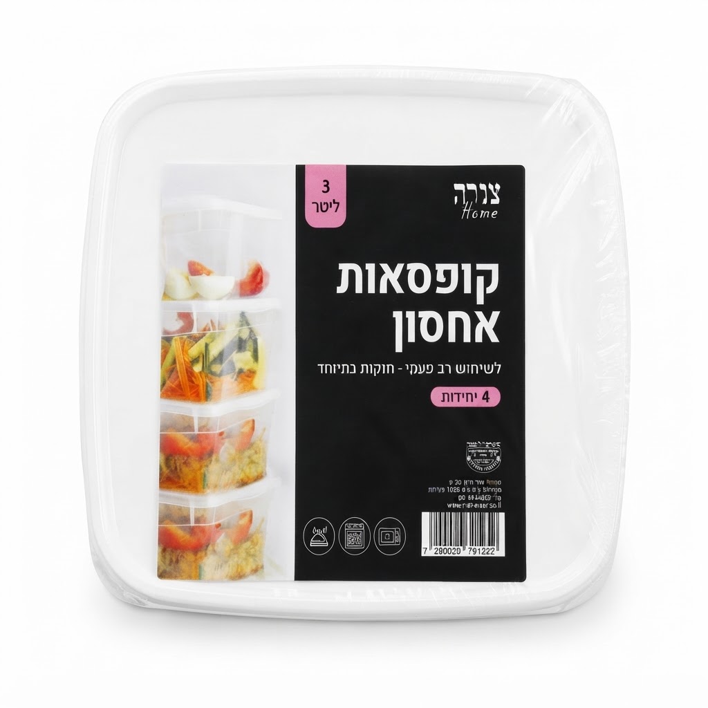 קופסאות איחסון 3 ליטר