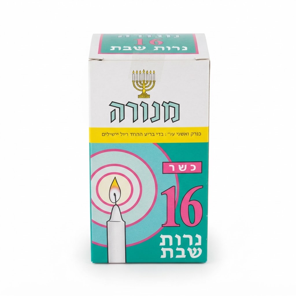 16 נרות שבת דה-לוקס