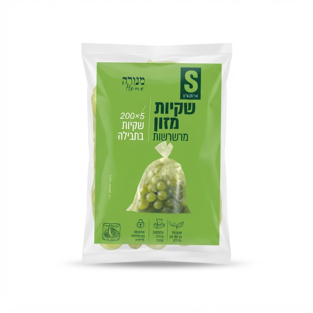 שקיות מזון מרשרשות 200*5