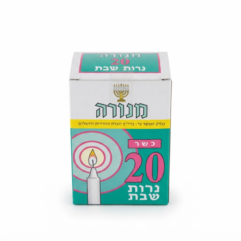 20 נרות שבת דה-לוקס