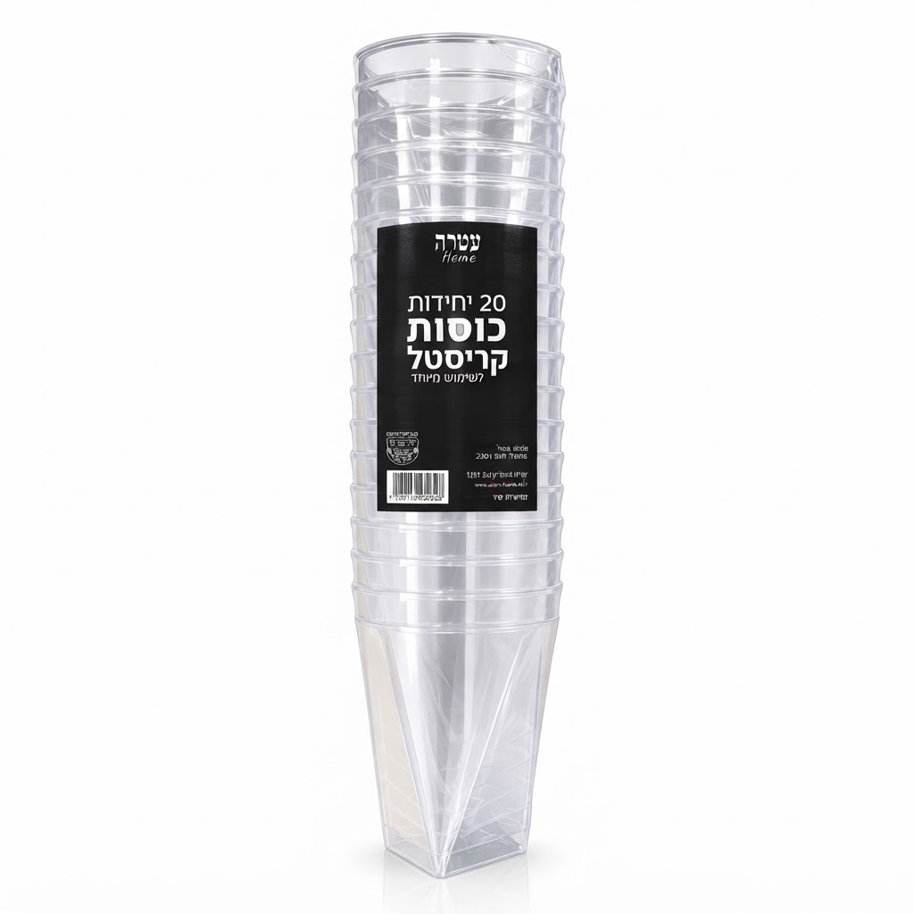 כוסות קריסטל-20 יח'