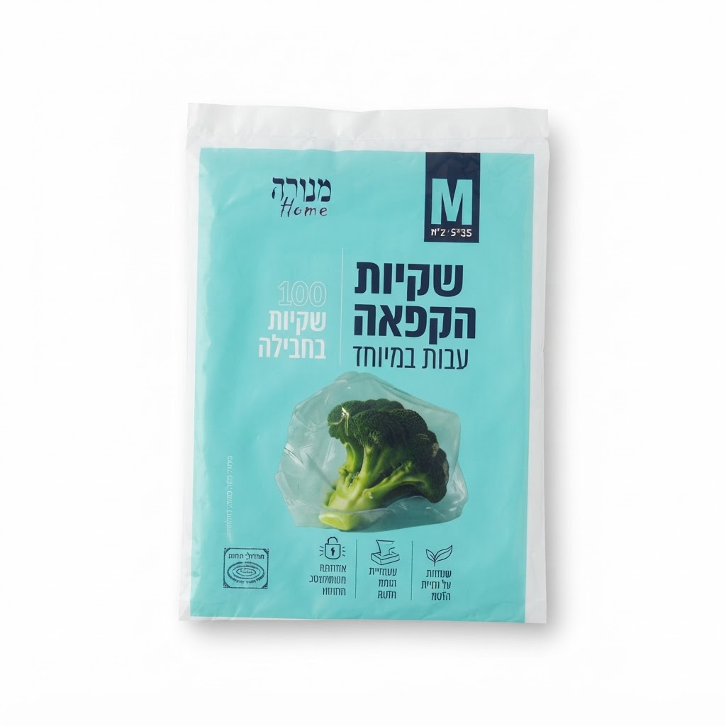 שקיות הקפאה-100 יח'