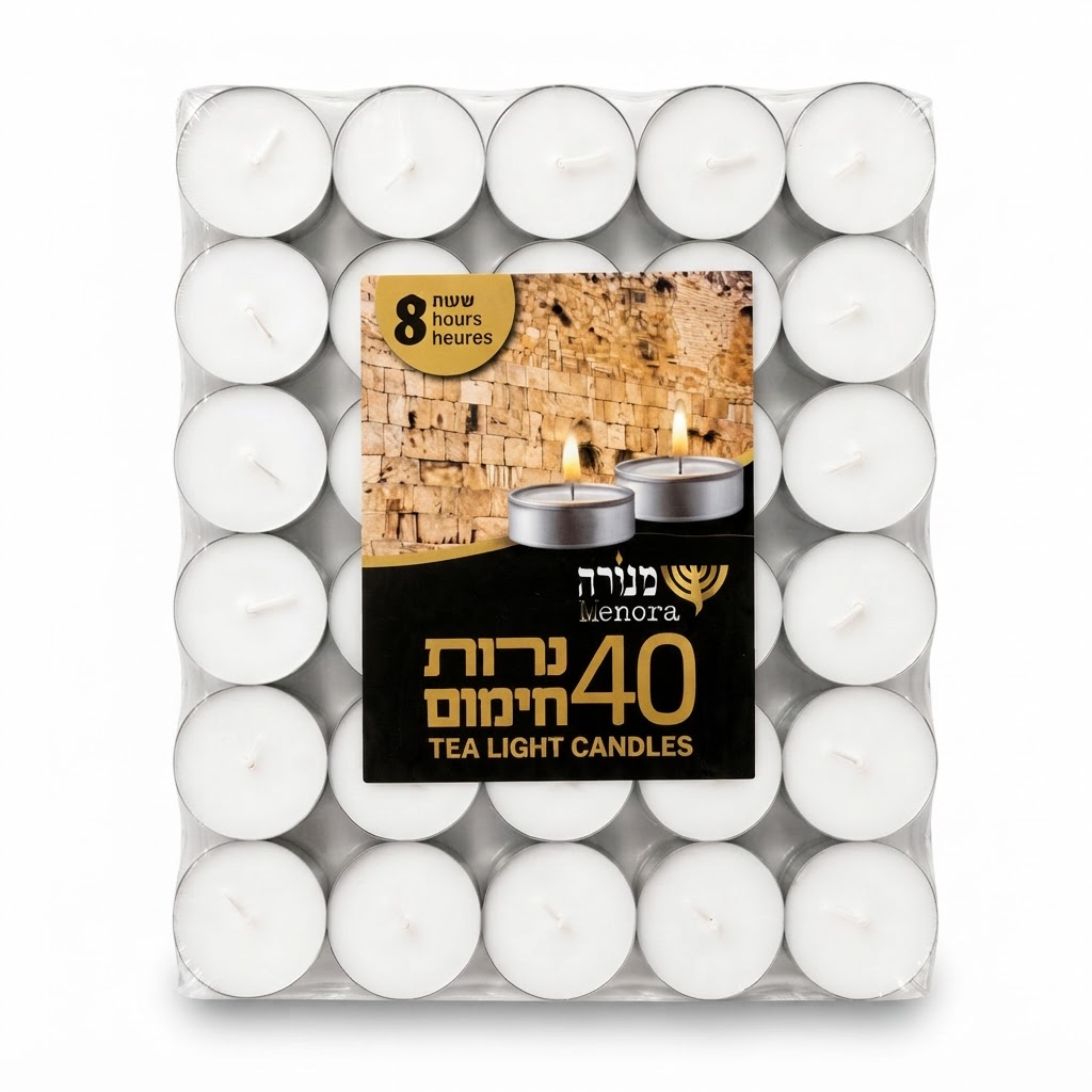 נרות חימום 8 שעות 40 יחידות