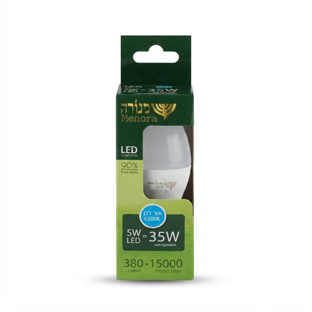 נורת לד W 5 - אור לבן 6500K