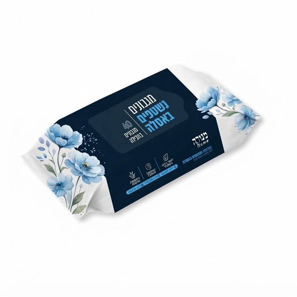 40 מגבונים נשטפים באסלה - מארז שלישייה