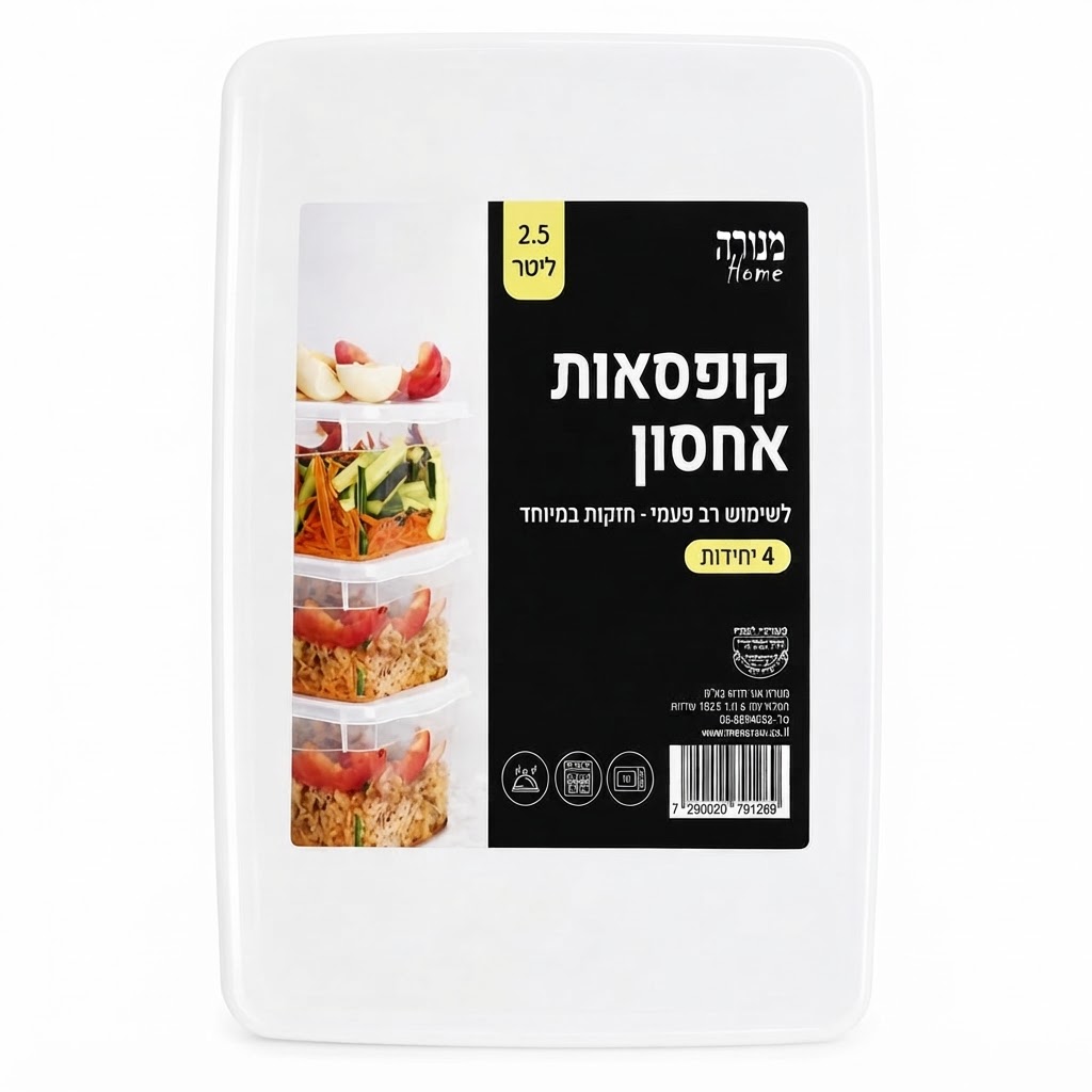 קופסאות איחסון 2.5 ליטר