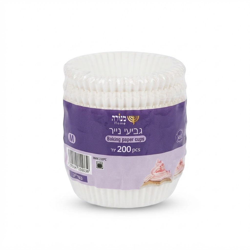 גביעי נייר M - לבן