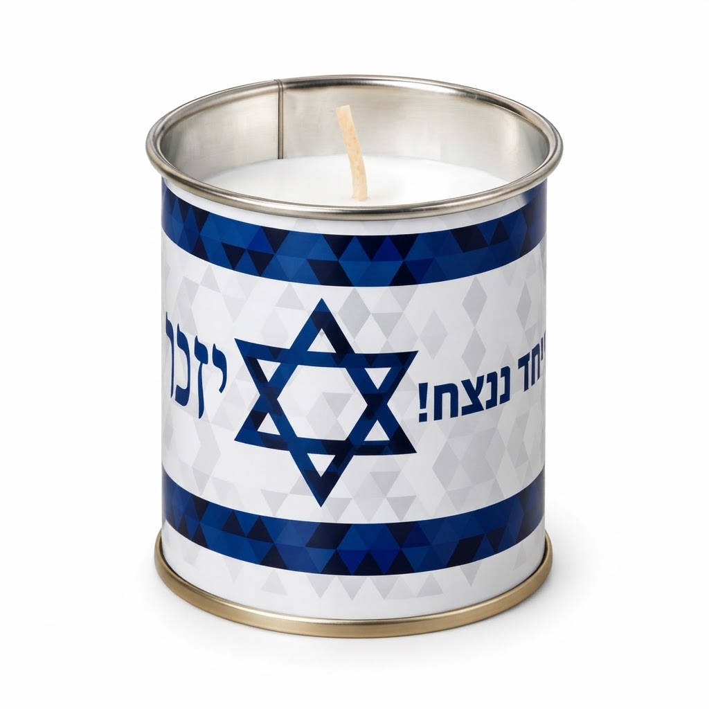 נר נשמה בפחית כ 24 שעות - יחד ננצח