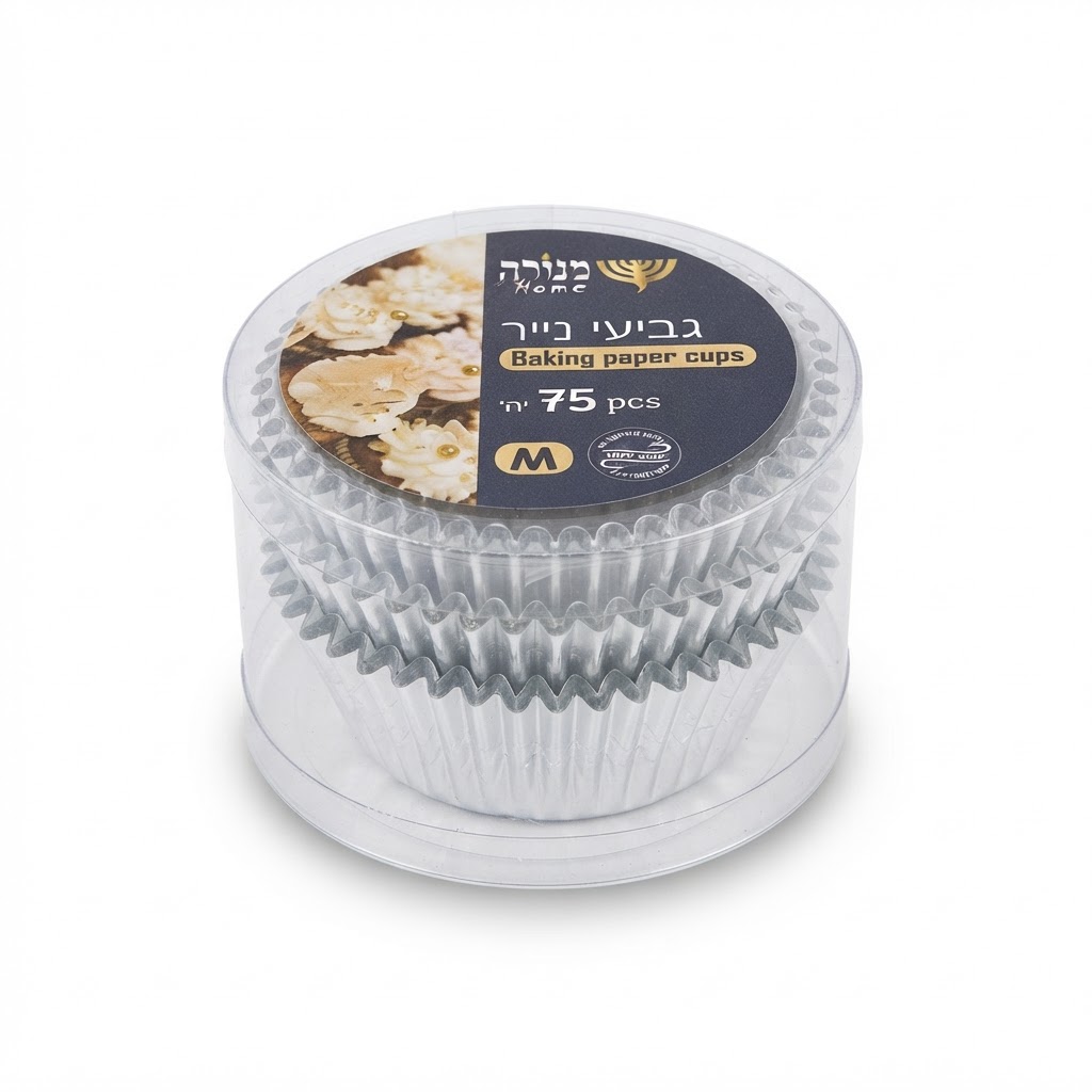 גביעי נייר  M - זהב/כסף