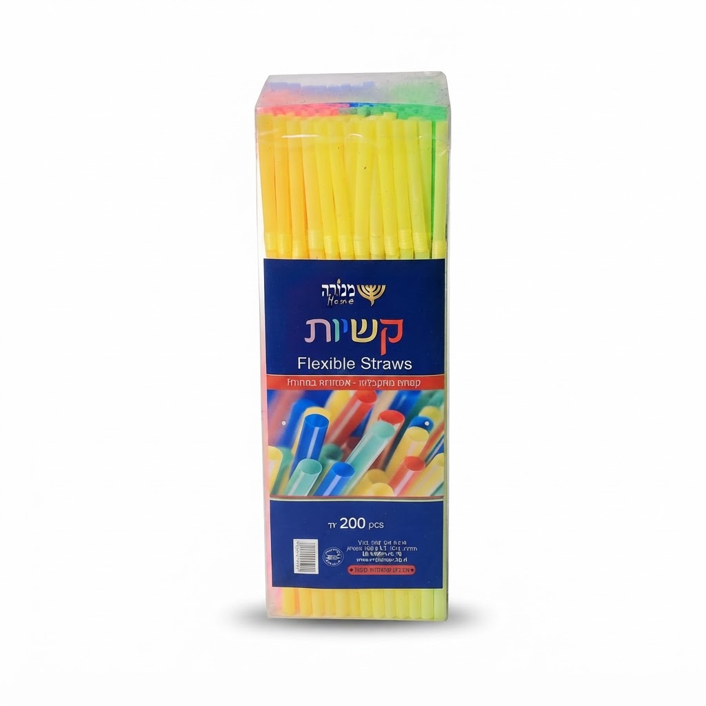 קשיות מתקפלות צבעוני-200 יח'